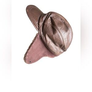 Adventure Bound Brown Leather Aviator Hat FREE SHIPPING AND HANDLING!